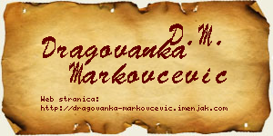 Dragovanka Markovčević vizit kartica